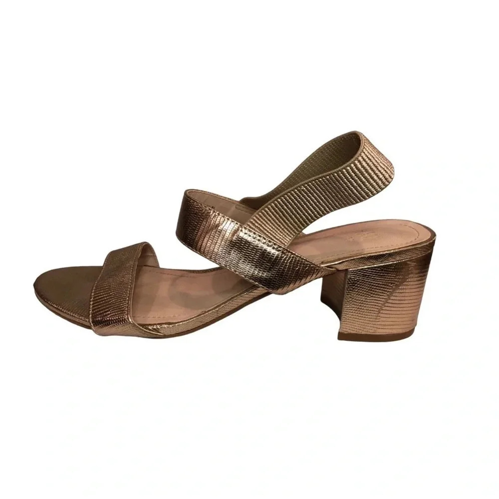 H&M High-Heeled Sandals  | Gold | Size 8